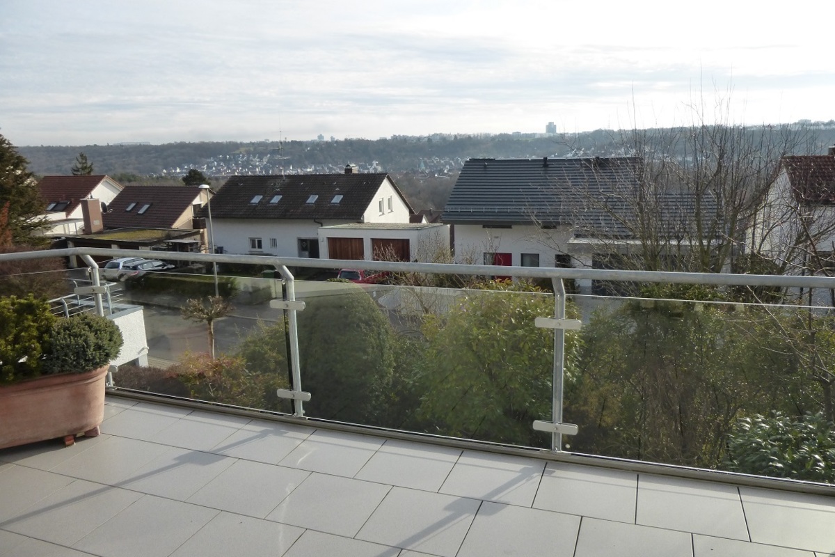 Ausblick vom Balkonbereich